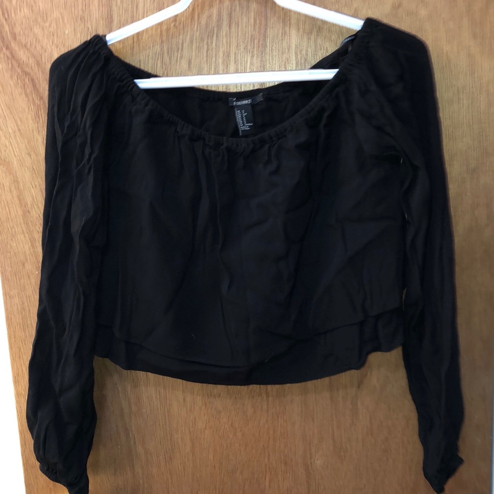 Off Shoulder Crop Top